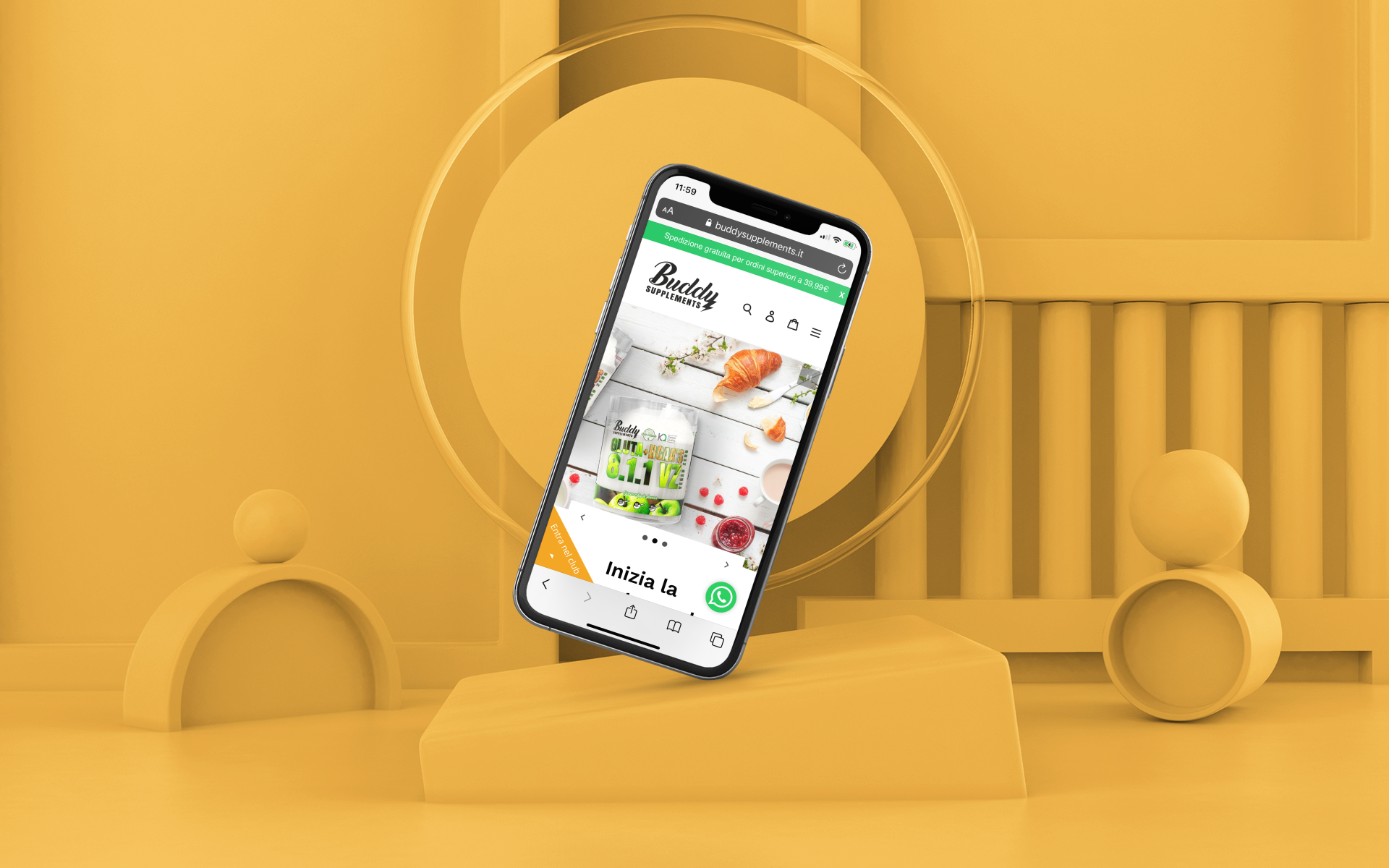 buddy supplements italy ecommerce con shopify