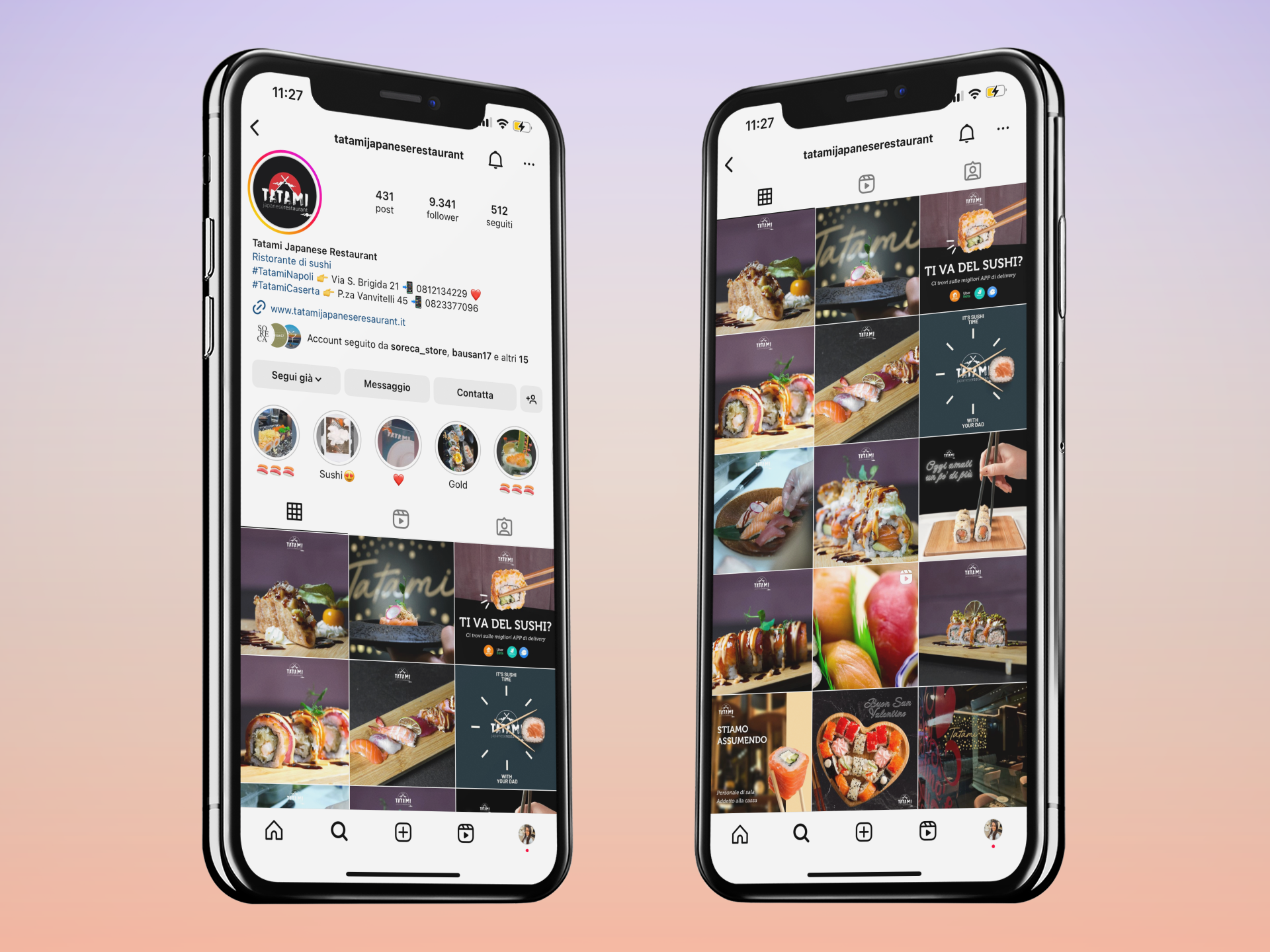 tatami japanese restaurant social media marketing