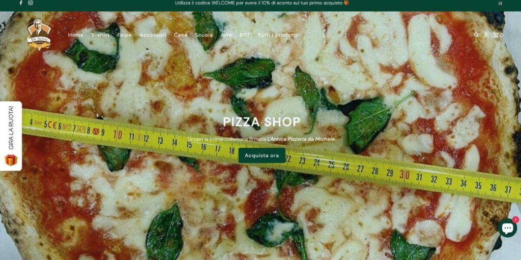 Pizzeria Da Michele diventa e-commerce