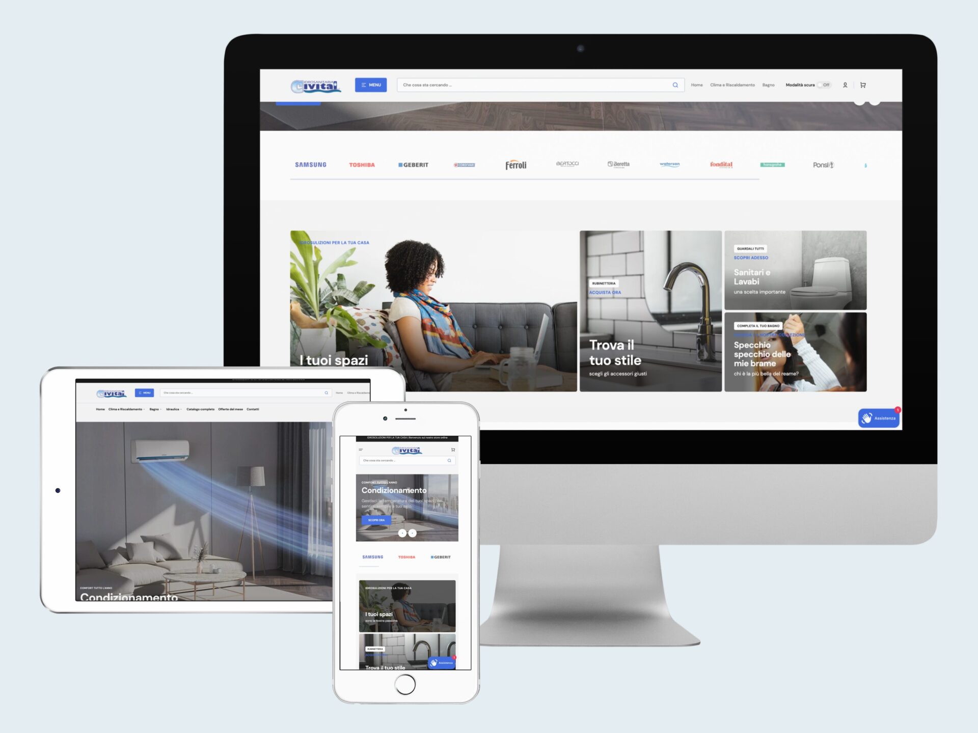 ecommerce idrosanitaria civital shopify wehub 2