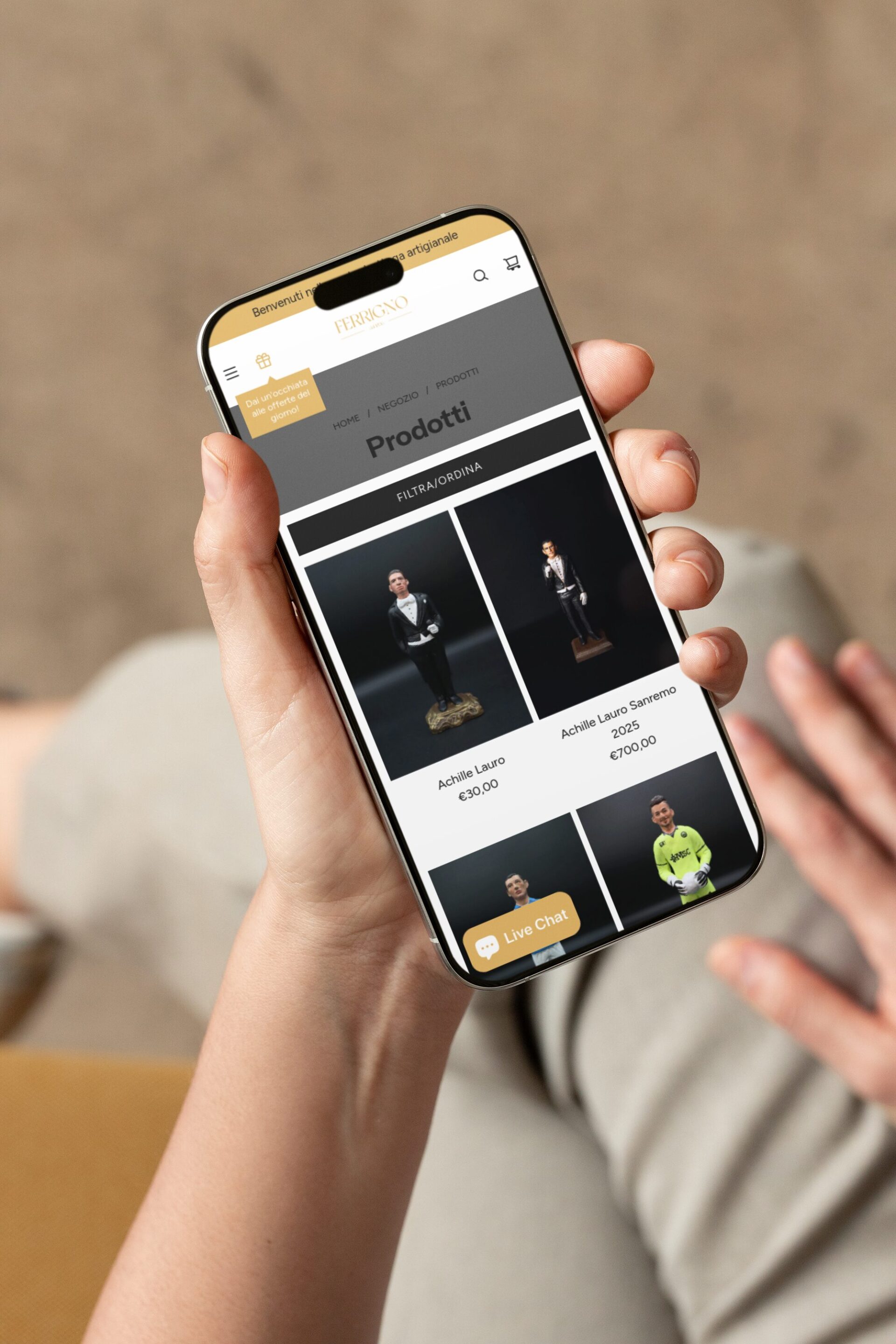 e-commerce arte ferrigno