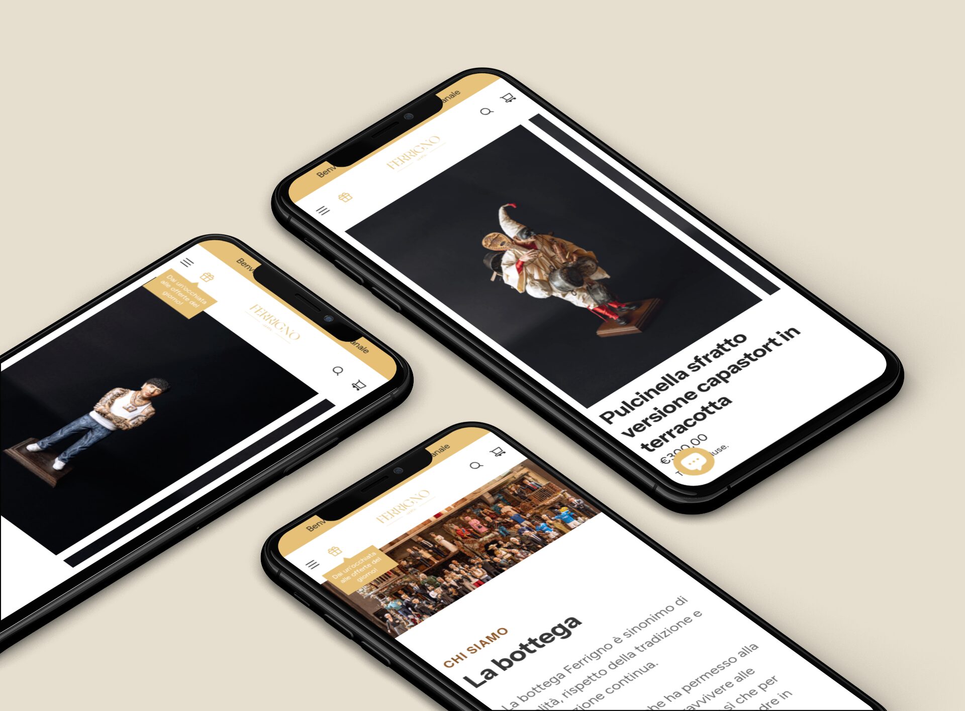e-commerce arte ferrigno napoli