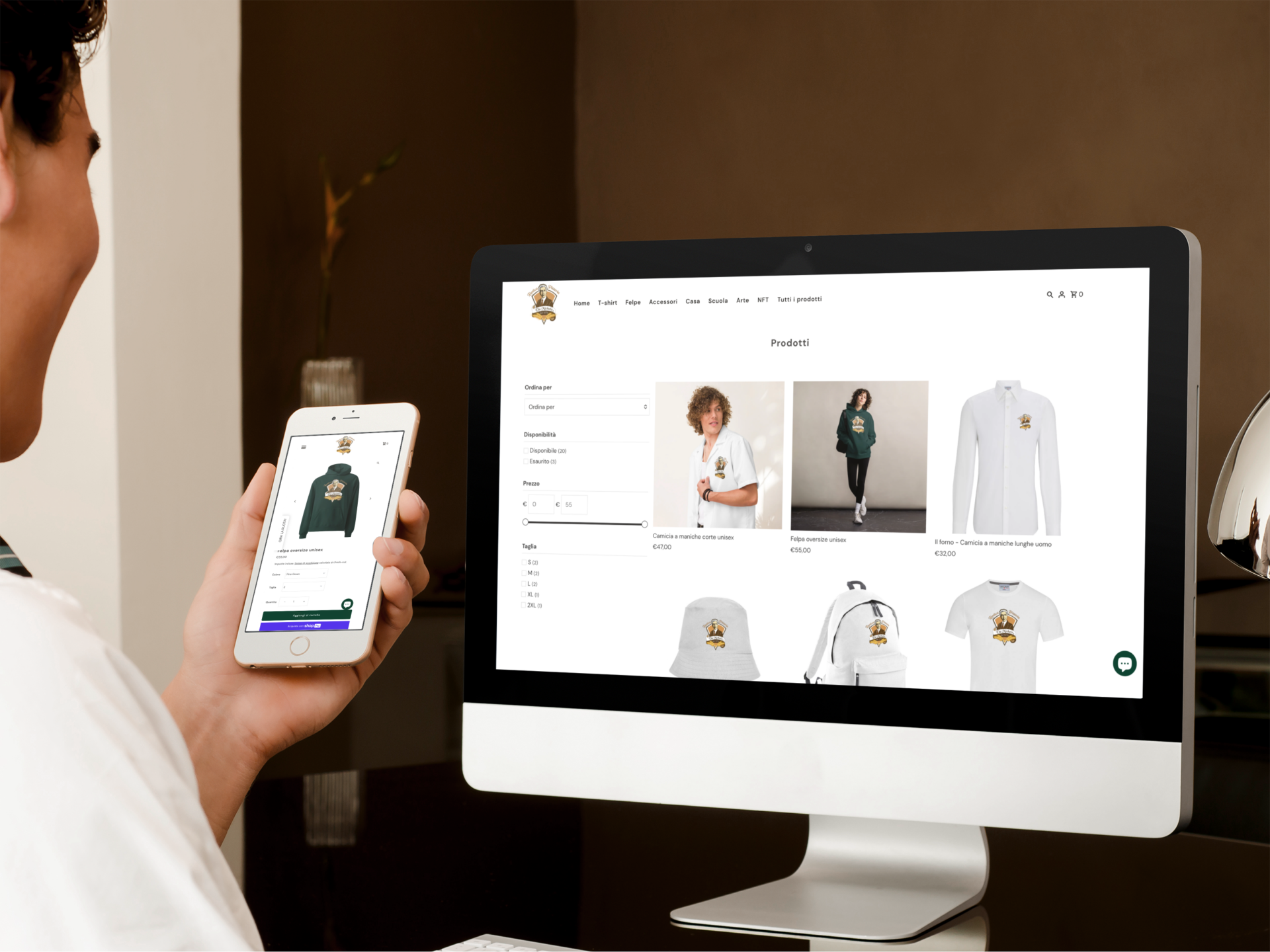 sito web ecommerce pizzeria da michele